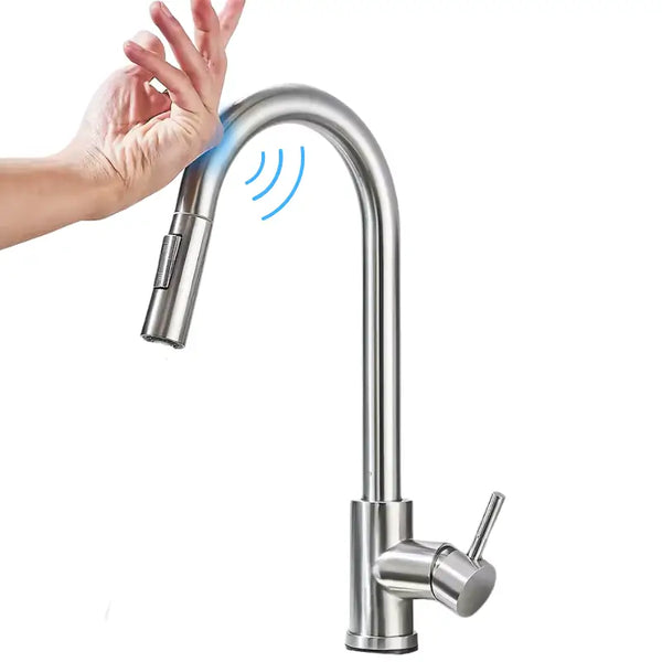 TORNEIRA-PARA-COZINHA-GOURMET-COM-SENSOR-PRATA-LAREVY