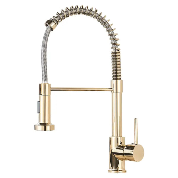 TORNEIRA GOURMET PARA COZINHA MONOCOMANDO FLEXIVEL DOURADA 1