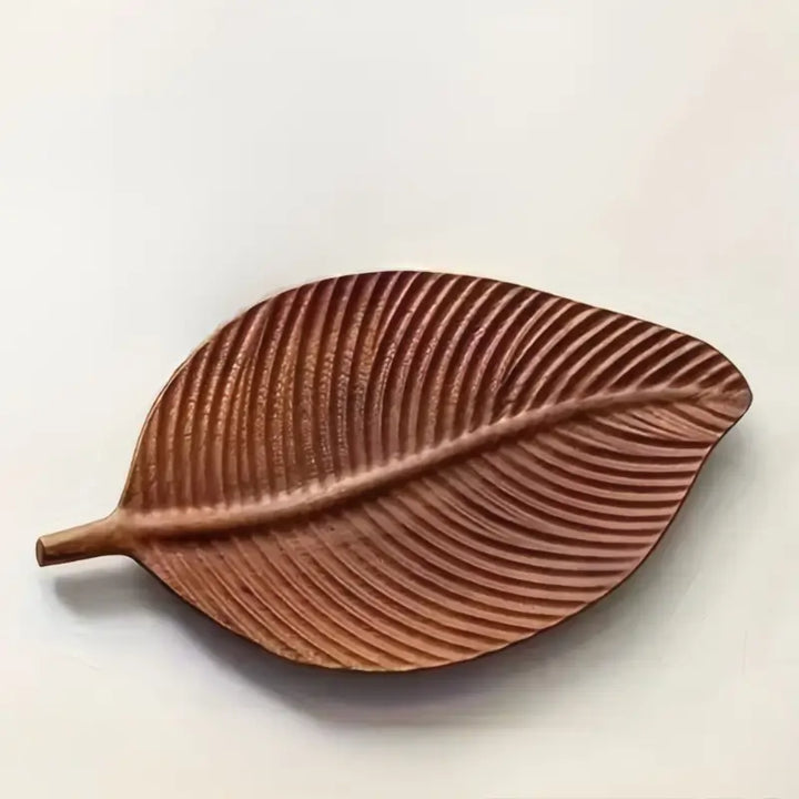 Centro de Mesa em Madeira de Nogueira Lignea com detalhes de veios naturais em fundo claro