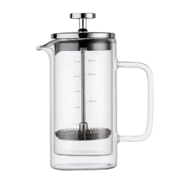 Prensa francesa Aquila 350ml em vidro borosilicato e aço inox com escala de medição