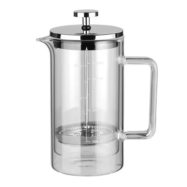 Prensa francesa Aquila 600ml em vidro borossilicato com êmbolo de aço inox cromado